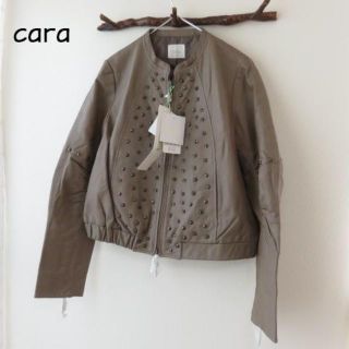ディノス(dinos)の新品 Cara カーラ dinos ディノス レザー　ジャケット　コート(ライダースジャケット)