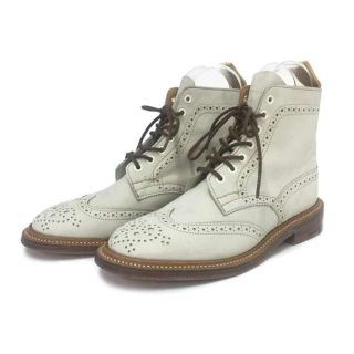 トリッカーズ(Trickers)の【美品】トリッカーズ Trickers カントリーブーツ アイボリー (ブーツ)