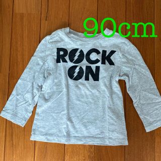 ベビーギャップ(babyGAP)のbaby gap 長袖　ロンT ROCK 90cm グレー(Tシャツ/カットソー)