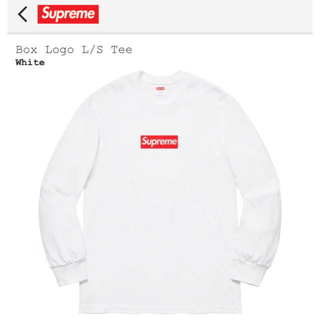 Tシャツ/カットソー(七分/長袖)Supreme Box Logo L/S Tee