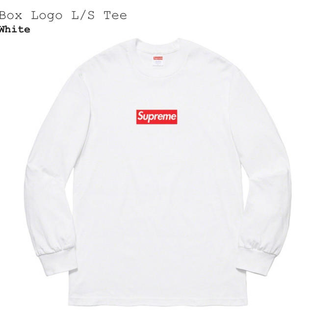 supreme box logo ホワイト ロンT サイズ M | makprogres.com.mk