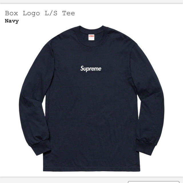 supreme Box logo Lサイズ　ネイビー