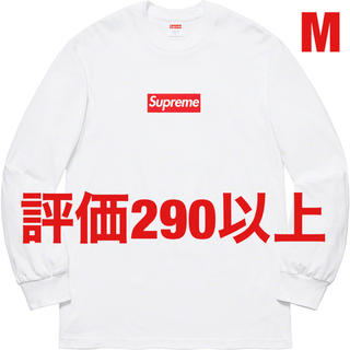 シュプリーム(Supreme)のBox Logo L/S Tee White Mサイズ(Tシャツ/カットソー(七分/長袖))