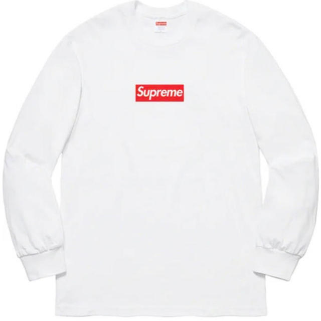 Supreme Box Logo L/S Tee White XL - Tシャツ/カットソー(七分/長袖)