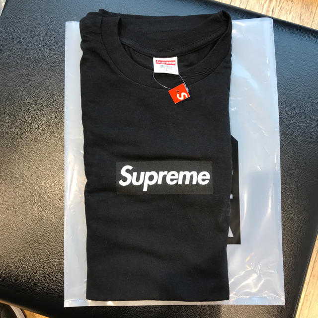 黒 L Supreme BOX LOGO L/S Tee シュプリーム ロンT