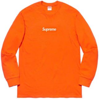 シュプリーム(Supreme)のSupreme Box Logo L/S Tee Orange L(Tシャツ/カットソー(七分/長袖))