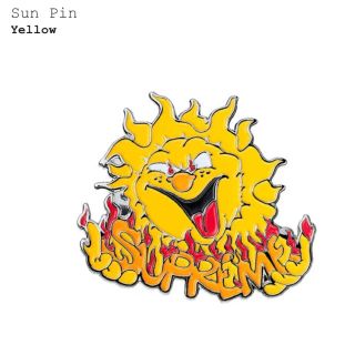 シュプリーム(Supreme)のsupreme Sun pin yellow(バッジ/ピンバッジ)