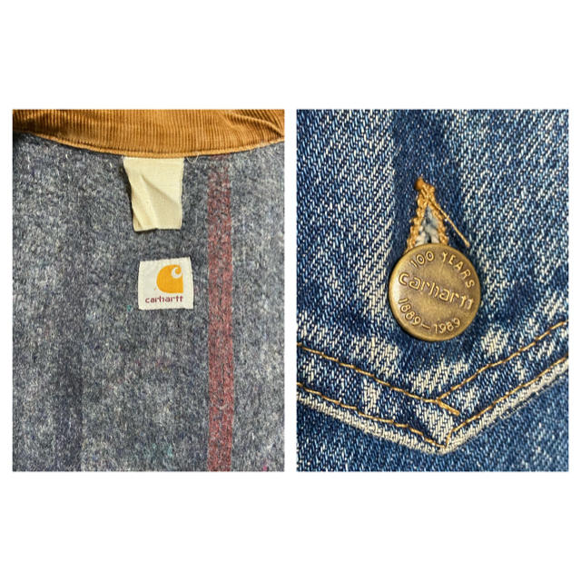 carhartt(カーハート)の【80's】カーハート　ブランケット付きGジャン メンズのジャケット/アウター(Gジャン/デニムジャケット)の商品写真