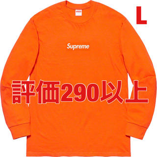 シュプリーム(Supreme)のBox Logo L/S Tee Orange Lサイズ(Tシャツ/カットソー(半袖/袖なし))