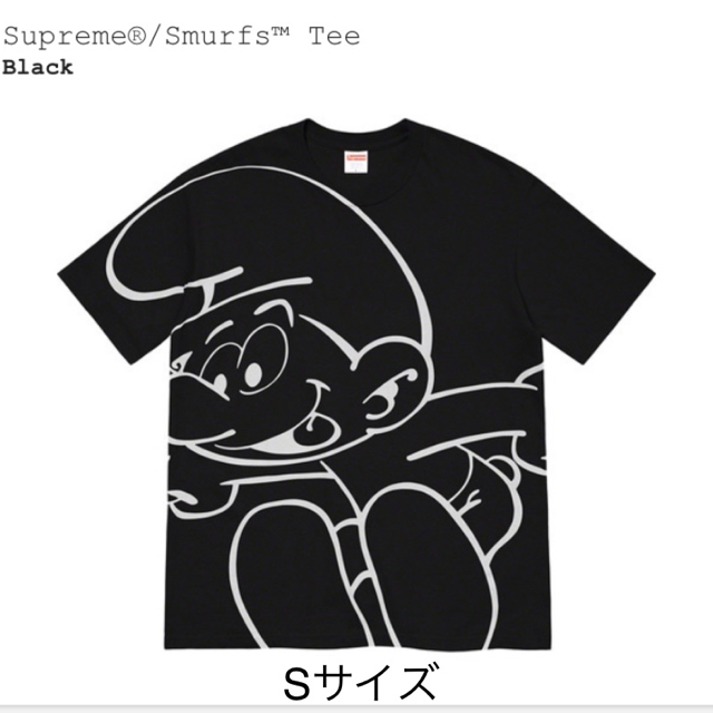 Supreme(シュプリーム)のsupreme smurfs tee black  Sサイズ メンズのトップス(Tシャツ/カットソー(半袖/袖なし))の商品写真