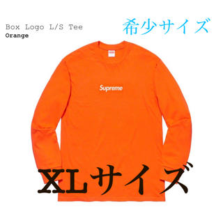 シュプリーム(Supreme)のSupreme Box Logo L/S Tee  ORANGE  XLサイズ(Tシャツ/カットソー(七分/長袖))
