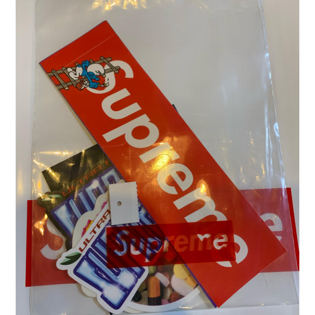 Supreme(シュプリーム)のSUPREME ステッカーセット　week7 限定　スマーフボックスロゴ 自動車/バイクのバイク(ステッカー)の商品写真