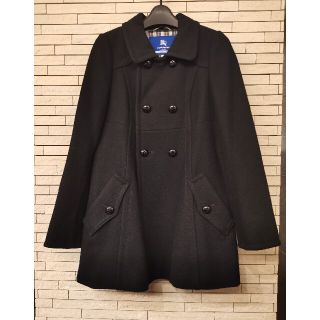 バーバリーブルーレーベル(BURBERRY BLUE LABEL)の【未使用品】バーバリー ブルーレーベル  ブラック　コート(ピーコート)