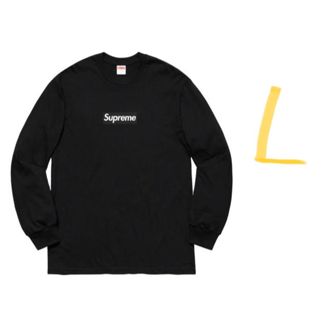 supreme box logo tee 黒S