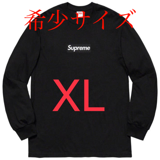 supreme Box Logo L/S Tee  Black XL