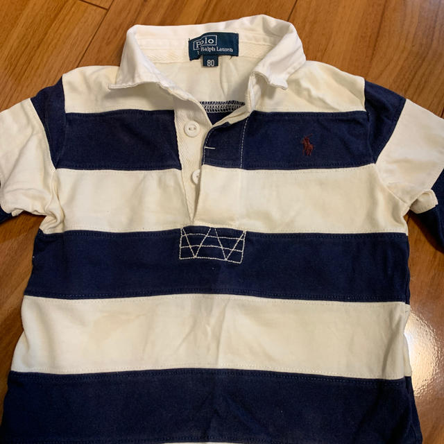 POLO RALPH LAUREN(ポロラルフローレン)のラガーシャツ　80cm キッズ/ベビー/マタニティのベビー服(~85cm)(シャツ/カットソー)の商品写真