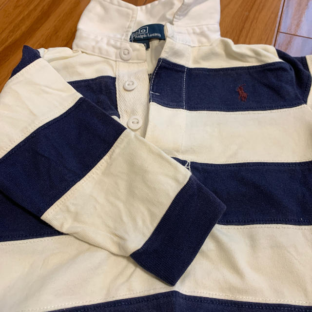 POLO RALPH LAUREN(ポロラルフローレン)のラガーシャツ　80cm キッズ/ベビー/マタニティのベビー服(~85cm)(シャツ/カットソー)の商品写真