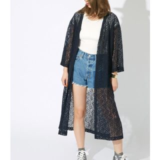 マウジー(moussy)のmouss シンプルルーズレースカーデ(カーディガン)