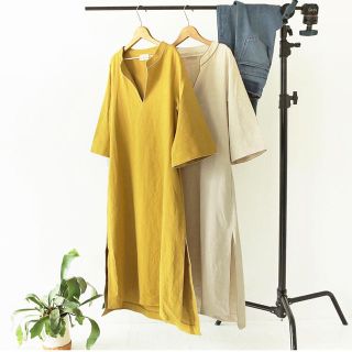 トゥデイフル(TODAYFUL)のck様専用　Vneck OP & Check Jacket(ロングワンピース/マキシワンピース)