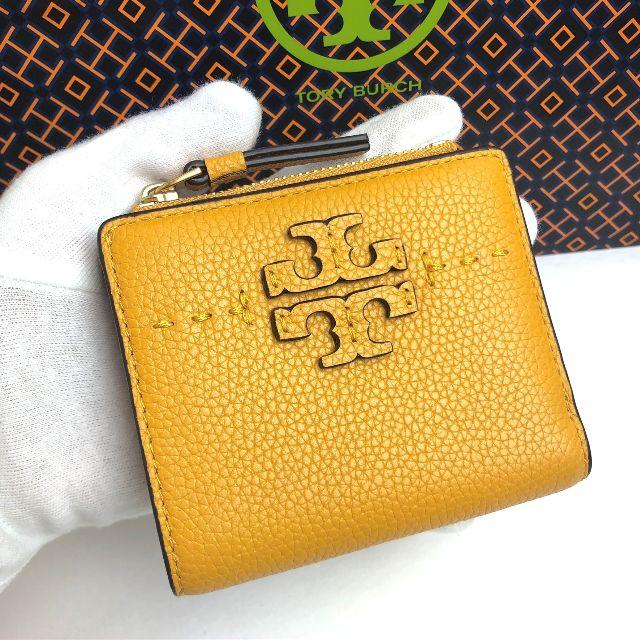 Tory Burch(トリーバーチ)のトリーバーチ 折財布 ミニウォレット McGRAW 2つ折り イエロー レディースのファッション小物(財布)の商品写真