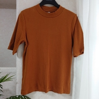 ユニクロ(UNIQLO)のユニクロ  リブTシャツ  五分丈(Tシャツ(半袖/袖なし))
