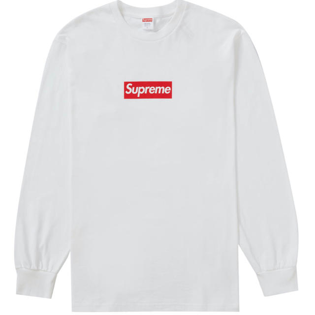 Supreme box logo L/S tee white XL しんさん専用 メンズのトップス(Tシャツ/カットソー(七分/長袖))の商品写真