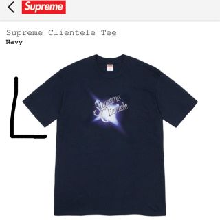 シュプリーム(Supreme)のsupreme Clientele tee Navy シュプリーム　TシャツL(Tシャツ(半袖/袖なし))