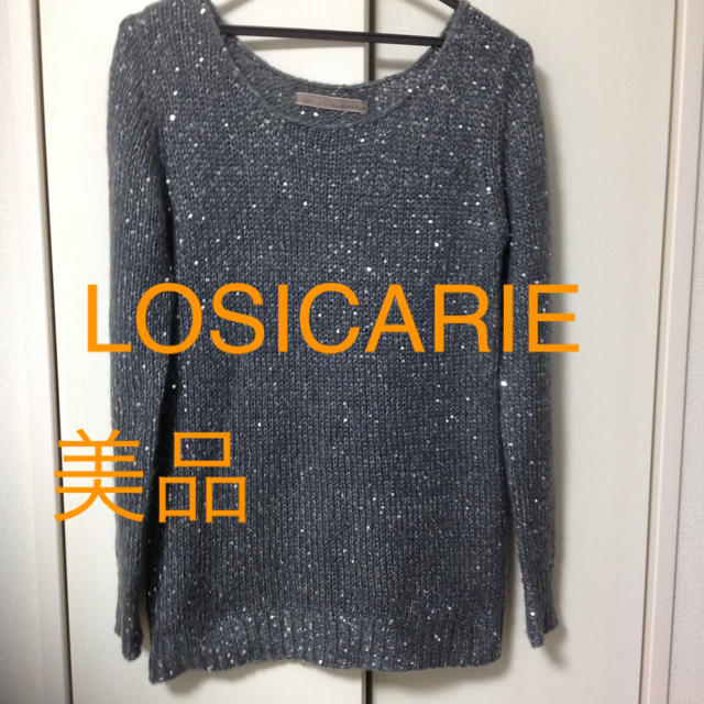 LOSICARIE(ロシカリエ)の[美品] ロシカリエ　スパンコール付きニット レディースのトップス(ニット/セーター)の商品写真