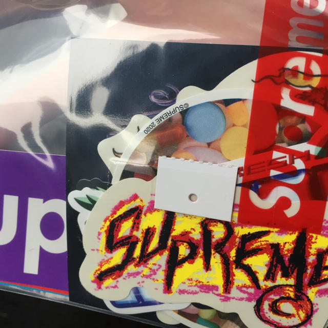 supreme ステッカーセット ステッカー box logo smurfs