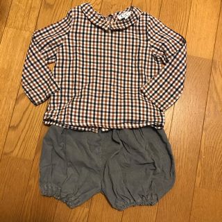 プチバトー(PETIT BATEAU)のフランスブランド　ハンドメイド品　80(シャツ/カットソー)