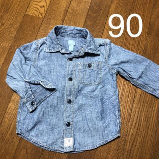 ベビーギャップ(babyGAP)のbaby GAP デニムシャツ 長袖 90(ジャケット/上着)