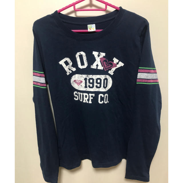 Roxy(ロキシー)の☆値下げ・新品未使用・Lサイズ☆ロキシー　ROXY ロンT カットソー　ネイビー レディースのトップス(Tシャツ(長袖/七分))の商品写真