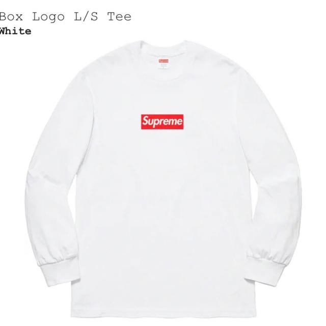 supreme box logo Whiteメンズ