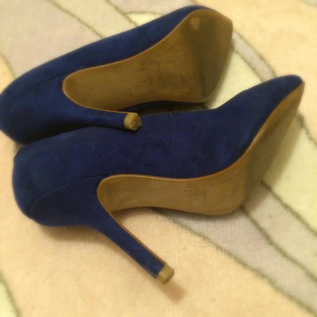 ZARA(ザラ)のZARAヒール♡ブルー レディースの靴/シューズ(ハイヒール/パンプス)の商品写真