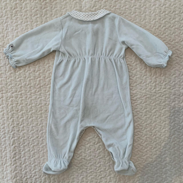 PETIT BATEAU(プチバトー)のプチバトー  ベロア素材ロンパース　67 キッズ/ベビー/マタニティのベビー服(~85cm)(ロンパース)の商品写真