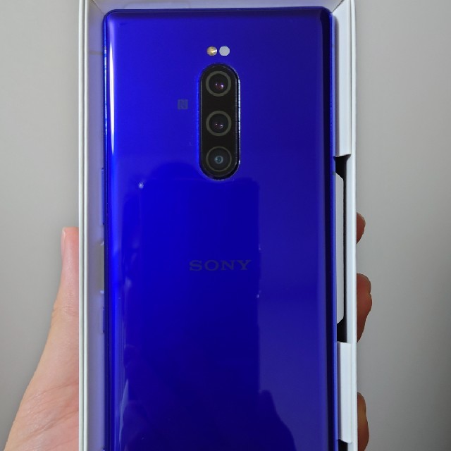 SONY(ソニー)の中古　Xperia1 パープル　802SO　simロック解除済み スマホ/家電/カメラのスマートフォン/携帯電話(スマートフォン本体)の商品写真