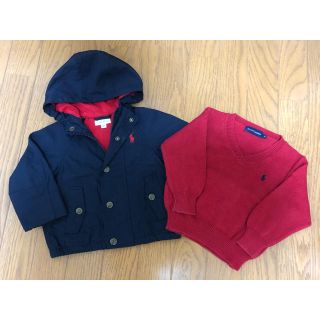 ラルフローレン(Ralph Lauren)のラルフローレン ジャンバー、ニットセーター（80）(ジャケット/コート)