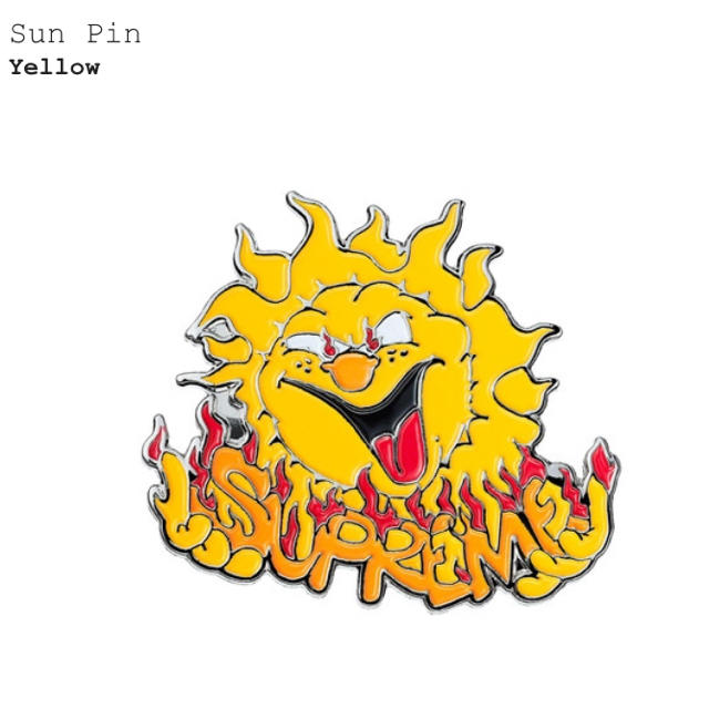 supreme sun pin ステッカーセット