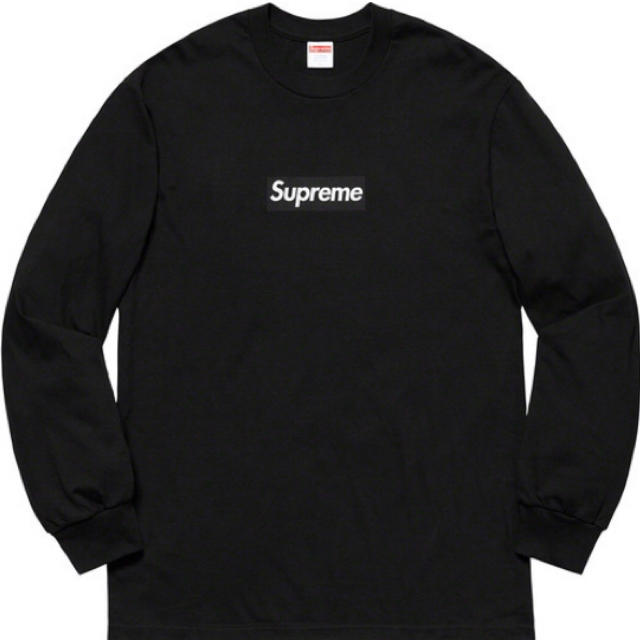 supreme box logo shirt black L size