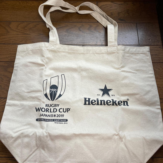 キリン(キリン)のRUGBY WORLD CUP2019  Heinekenトートバック エンタメ/ホビーのコレクション(ノベルティグッズ)の商品写真