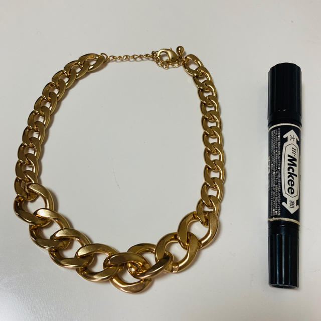【新品・未使用】ゴールドネックレス（レディース） レディースのアクセサリー(ネックレス)の商品写真