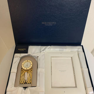 ミキモト(MIKIMOTO)のMIKIMOTO 置時計 フォトフレーム セット(置時計)