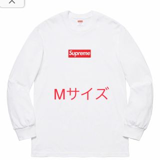 supreme box logo L/S white