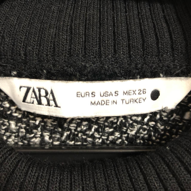 ZARA ツイードニットトップス