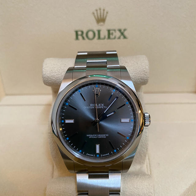 ほ未使用 コマ未調整 ROLEX 114300 オイスターパーペチュアル39mm腕時計(アナログ)