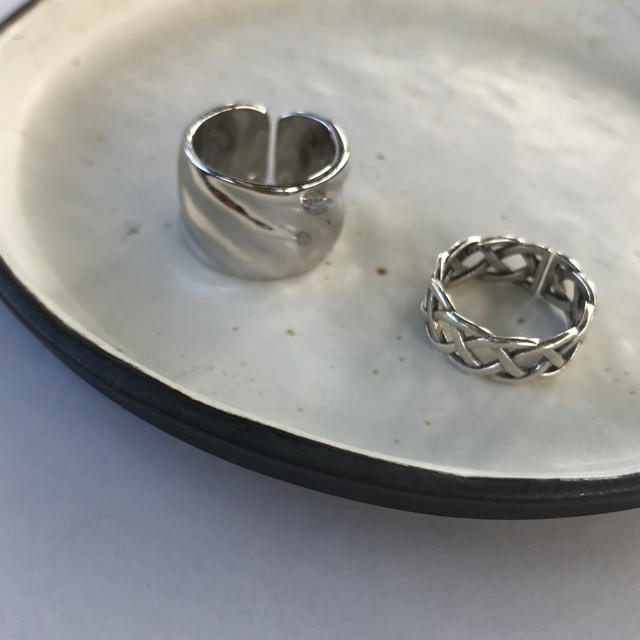 Smooth block and chain rings メンズのアクセサリー(リング(指輪))の商品写真