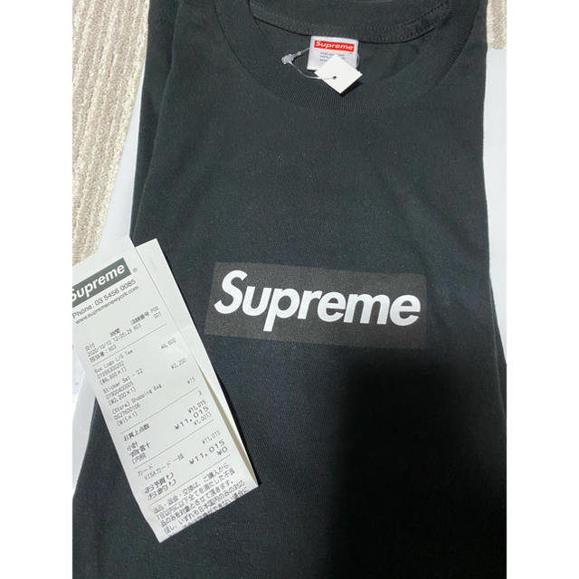 メンズLサイズ supreme BOX LOGO L/S TEE black