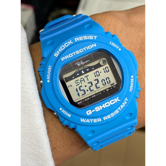 コラボ/G-SHOCK/ロンハーマン/電波/ソーラー/時計/スティング/限定/青