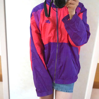 ナイキ(NIKE)の【NIKE】Nylon Jacket（Pink & Purple）(ナイロンジャケット)