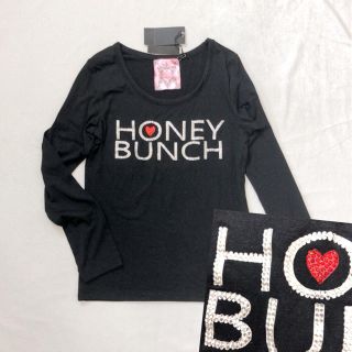 ハニーバンチ(Honey Bunch)の新品⭐︎ハニーバンチ⭐︎カットソー⭐︎ビジュー(カットソー(長袖/七分))